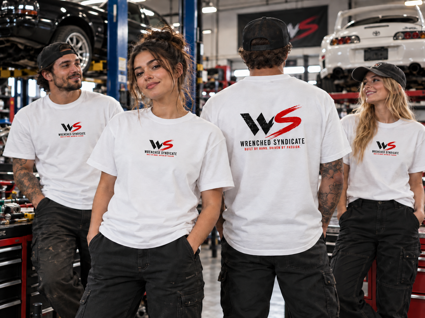 Wrenched Syndicate apparel model